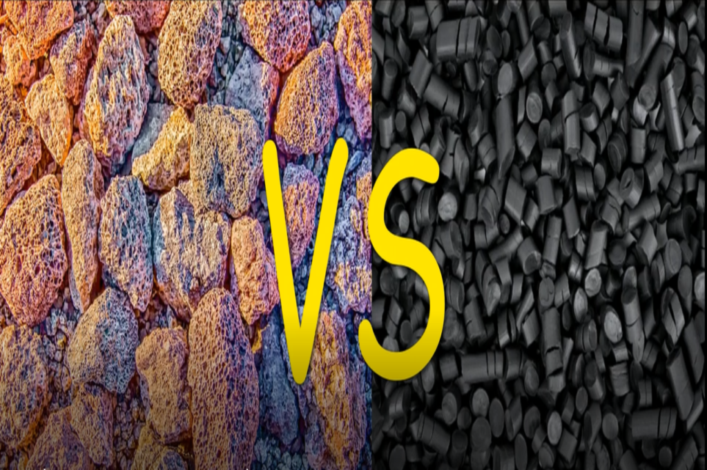 Lava Rock vs. Rubber Mulch